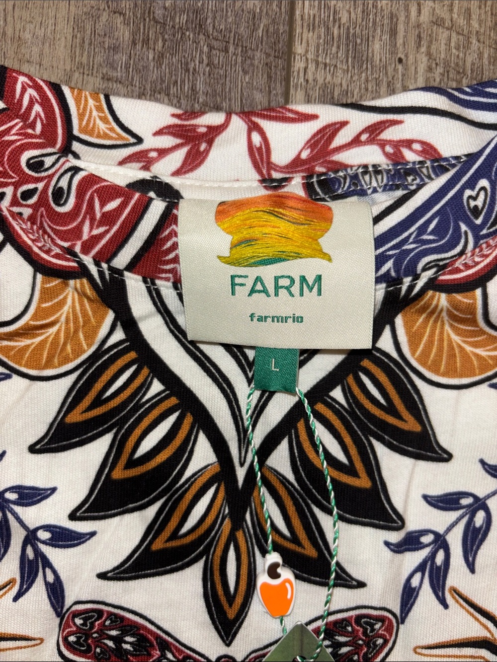 Farm Rio Glam Off-White Dress NWT - Picture 3 of 6